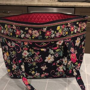 Vera Bradley Black Floral Tote
